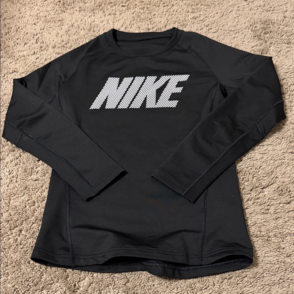 Nike Black Performance Long Sleeve Top